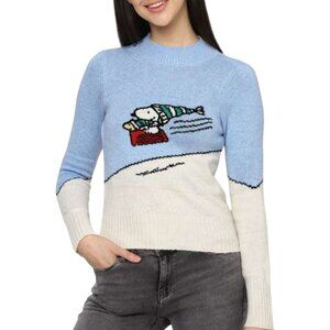 American Eagle X Peanuts Amazing Snoopy Sweater Mock Neck Assymetric Rare Size M